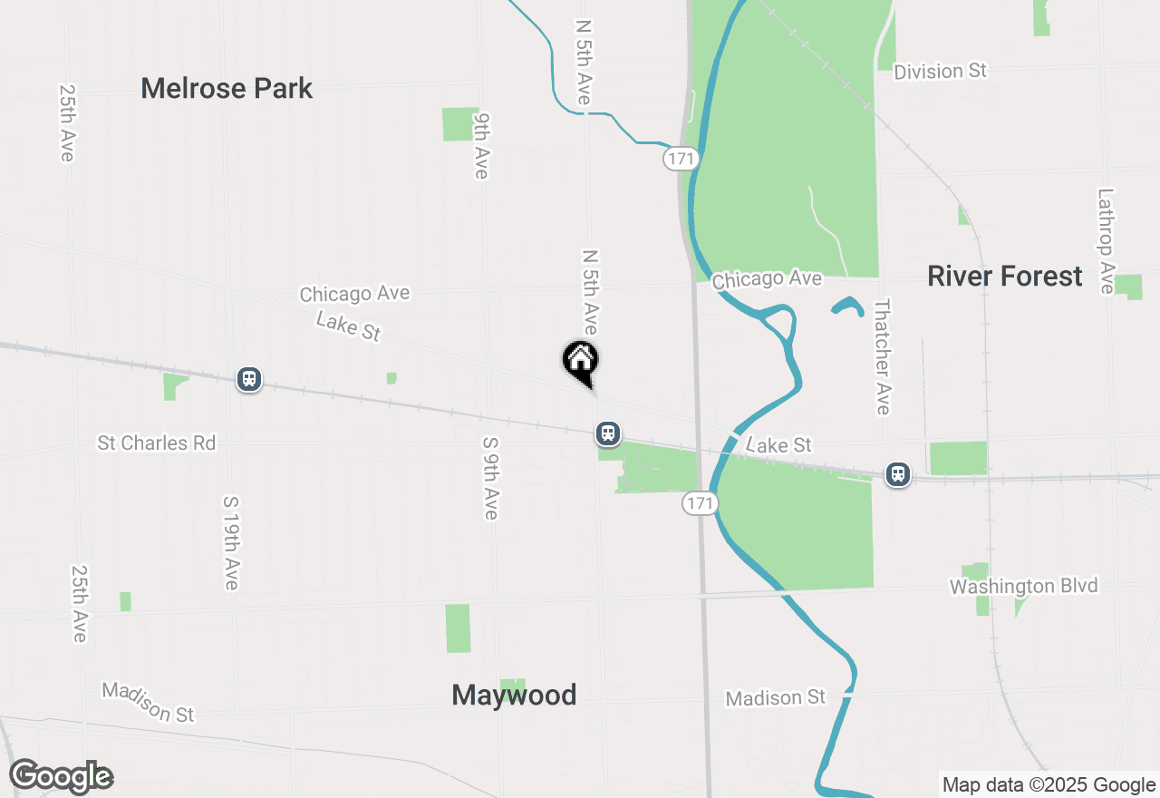 Map of 512 Lake Street, Maywood, IL 60153