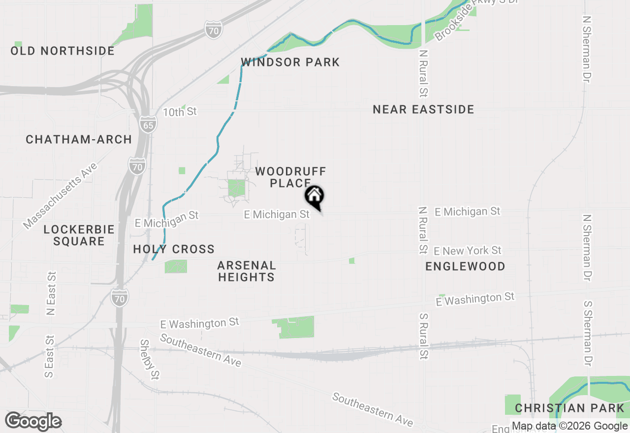 Map of 2041 E Michigan Street, Indianapolis, IN 46201