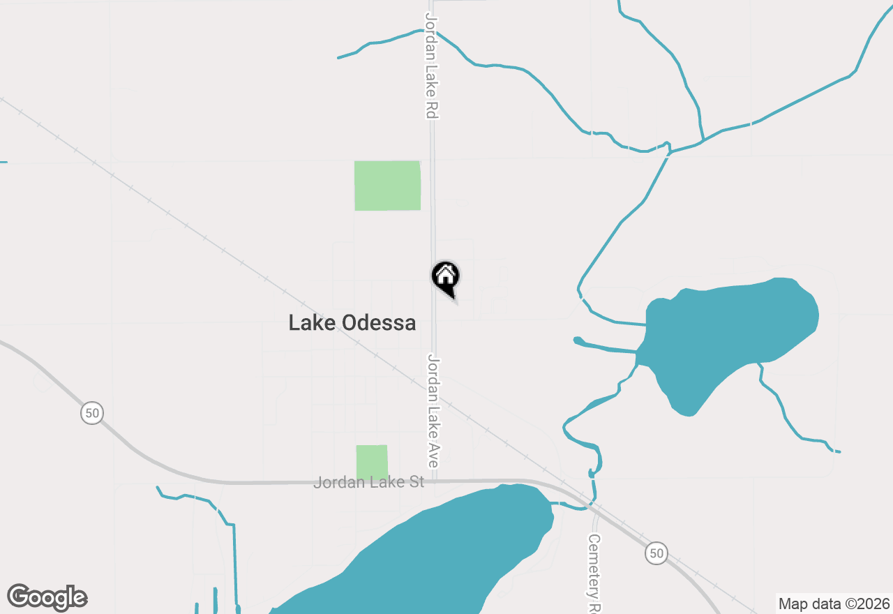 Map of 1418 Morton Street, Lake Odessa, MI 48849