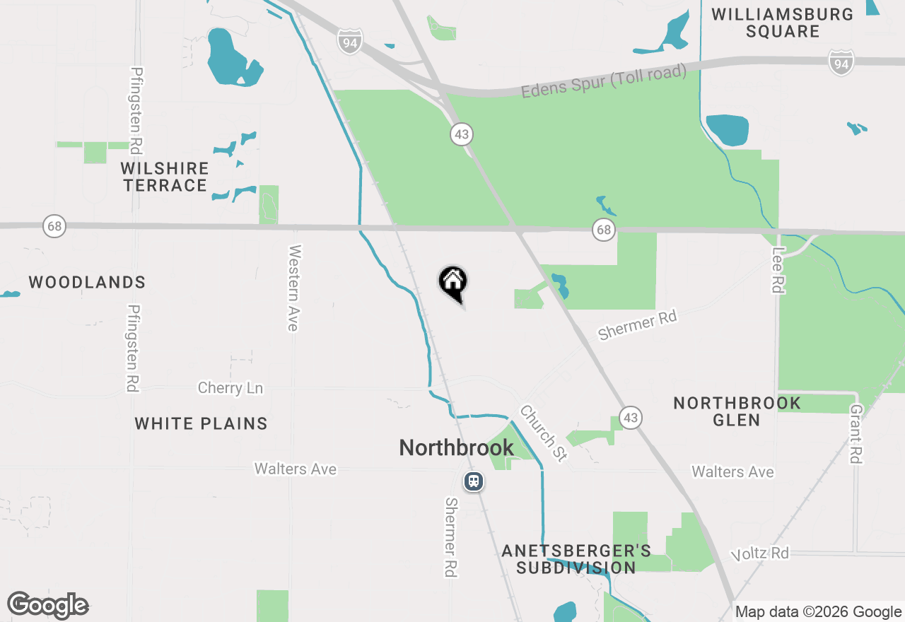 Map of 1960 Milton Avenue, Northbrook, IL 60062