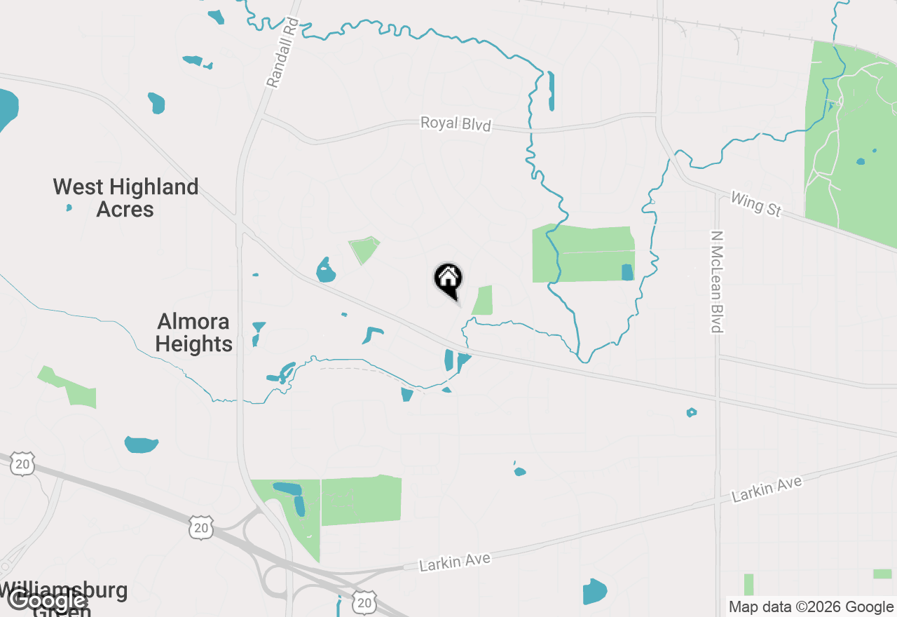 Map of 512 Shenandoah Trail, Elgin, IL 60123