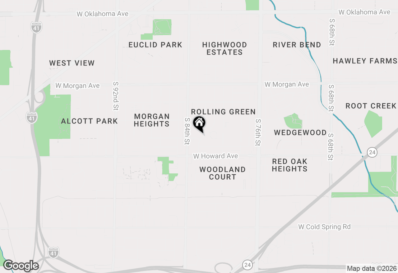 Map of 8308 W Crawford Ave #8310, Milwaukee, WI 53220