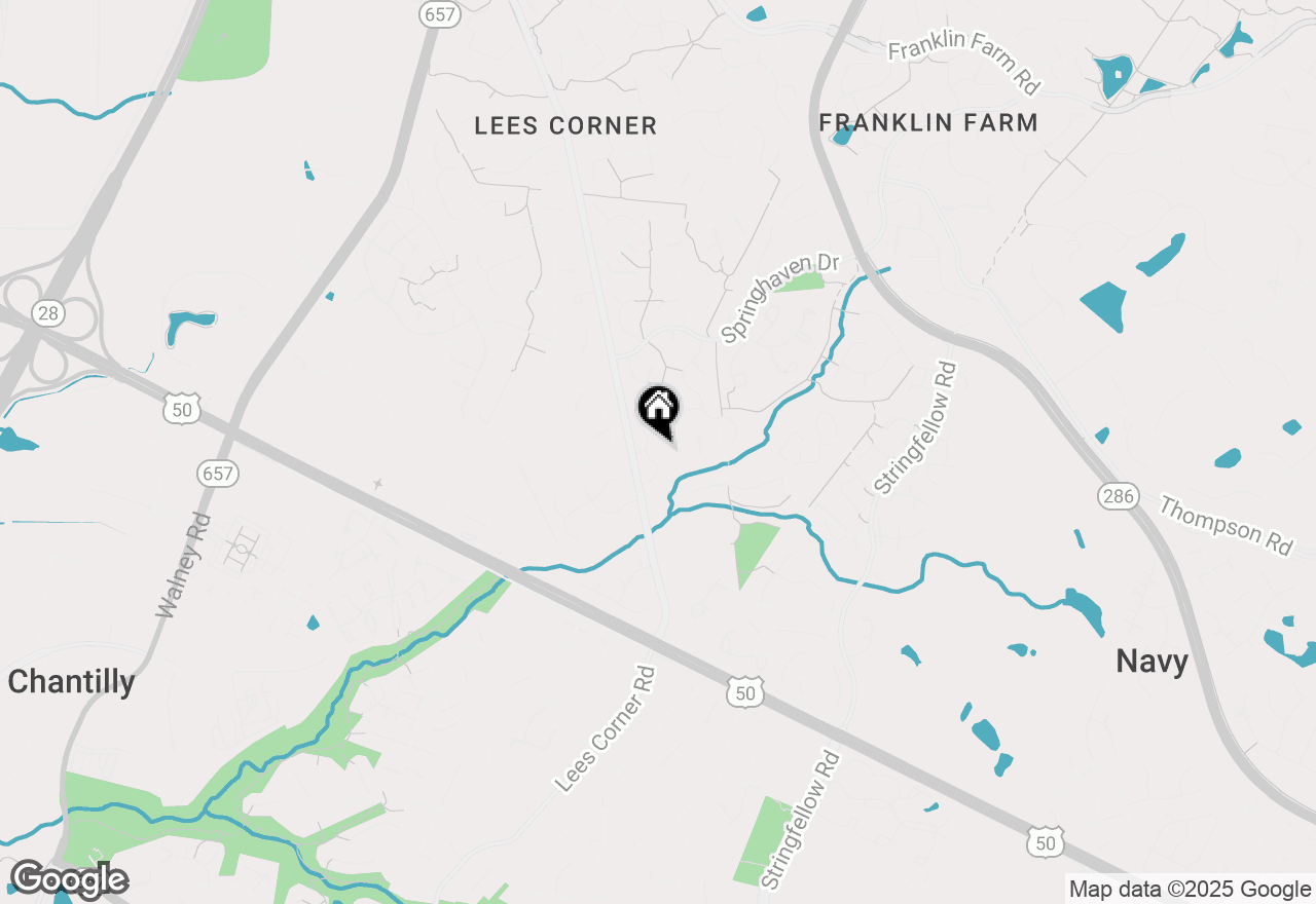 Map of 3809 Foxfield Lane, Fairfax, VA 22033