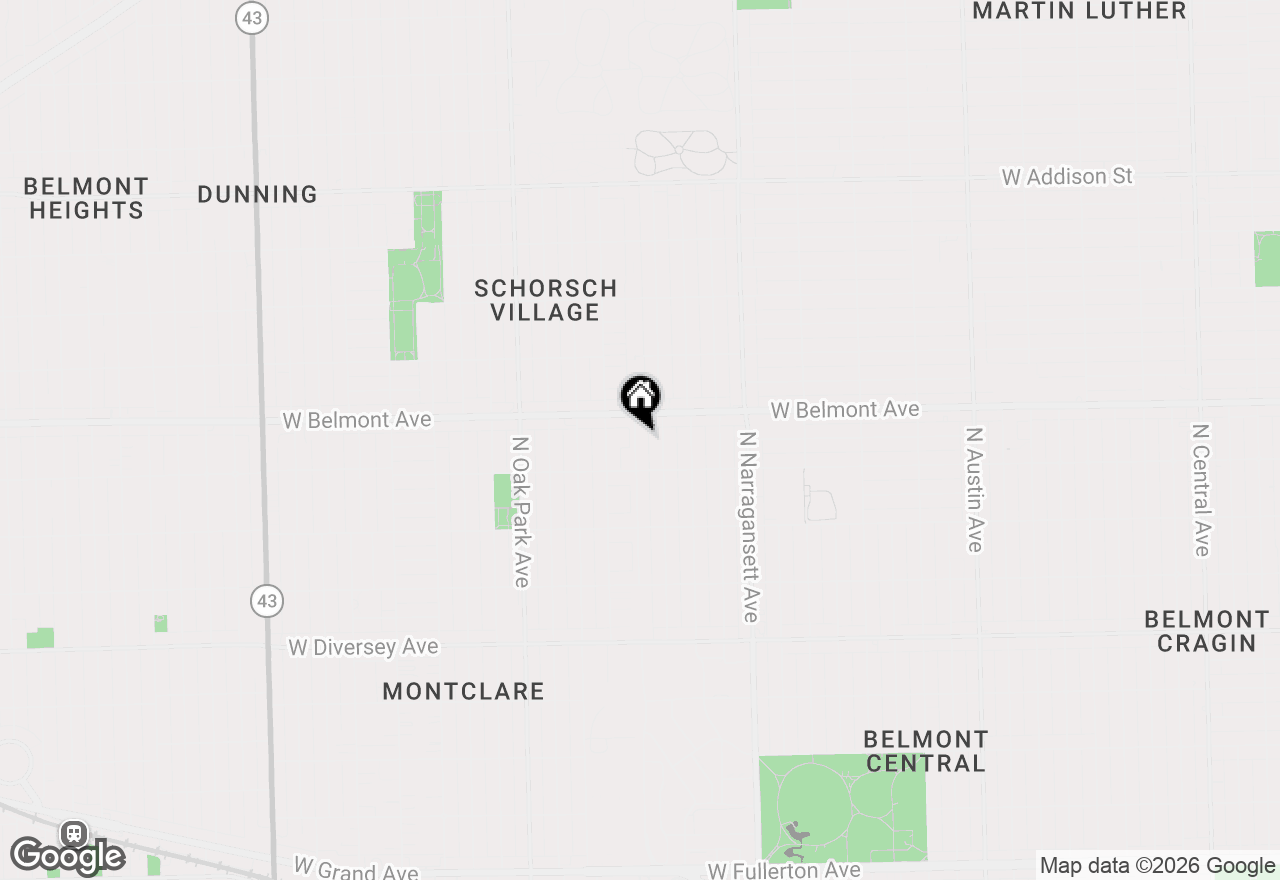 Map of 3129 N Nashville Avenue #2W, Chicago, IL 60634