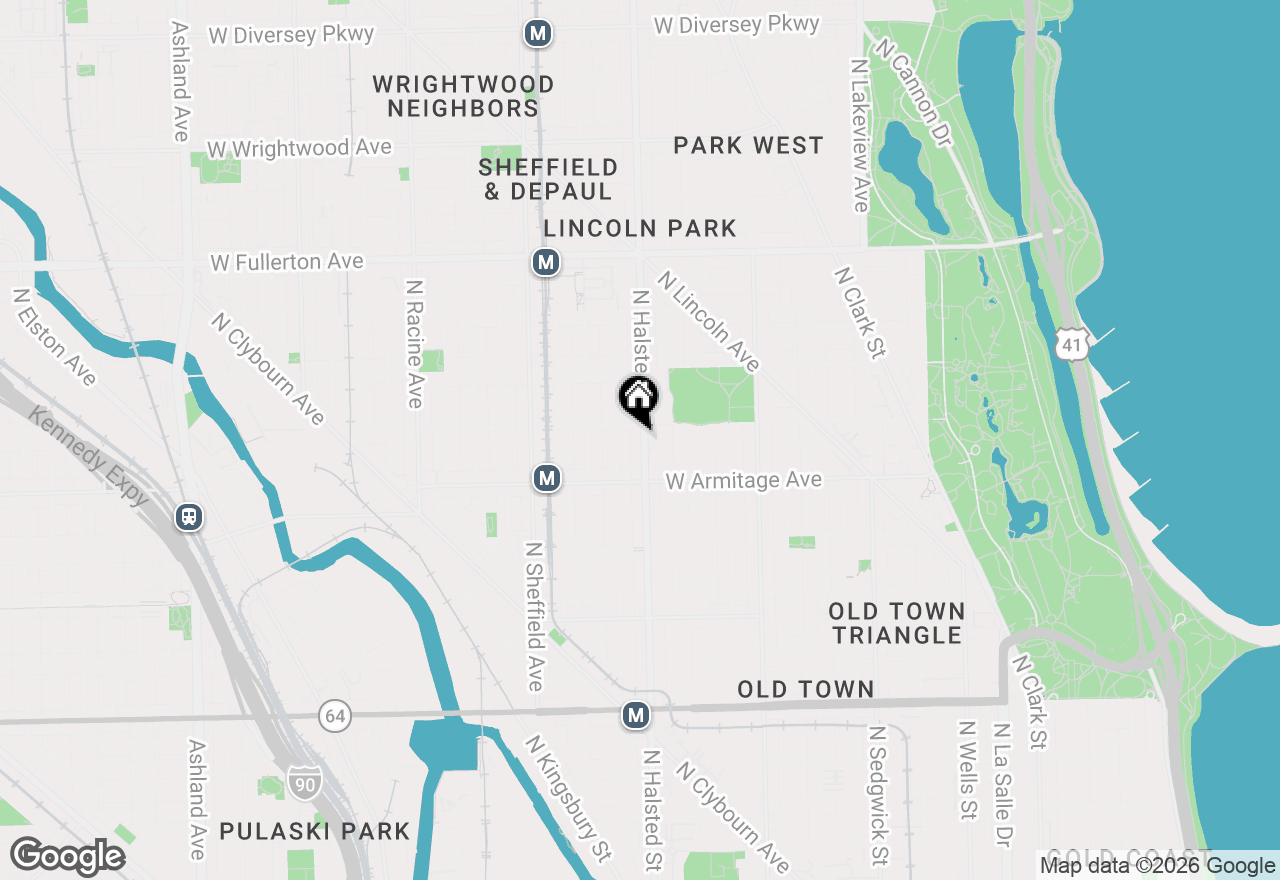 Map of 2044 N Halstead Street, Chicago, IL 60614
