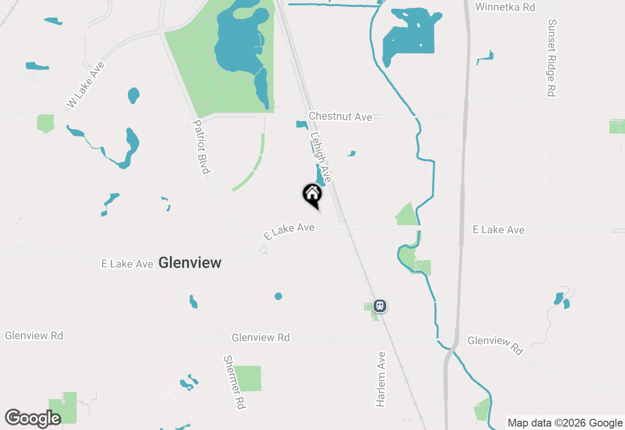 Map of 2132 Rugen Road #E, Glenview, IL 60026