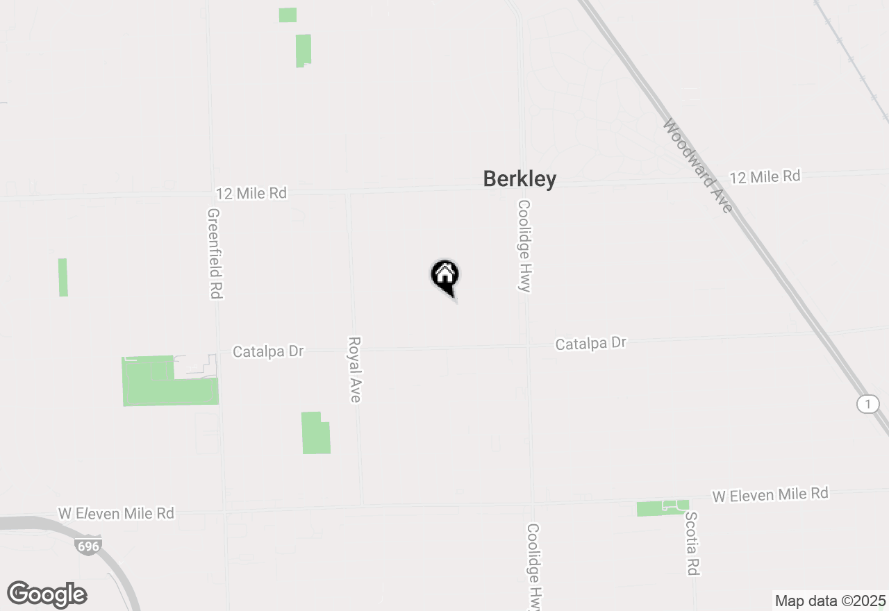 Map of 2812 Robina Avenue, Berkley, MI 48072