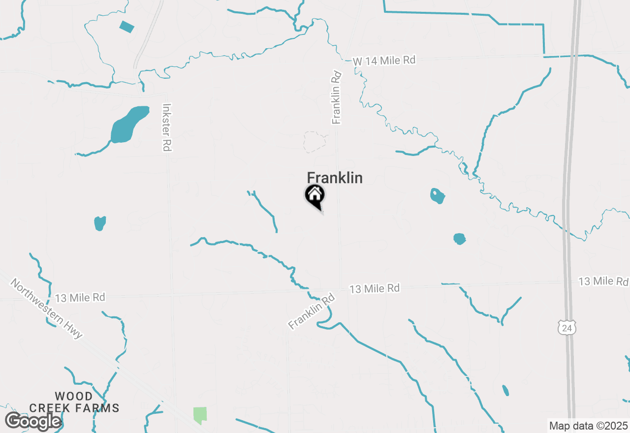 Map of 26335 Woodlore Road, Franklin, MI 48025