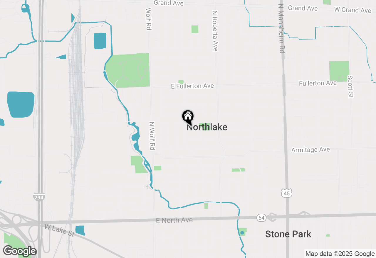 Map of 204 E Dickens Avenue, Northlake, IL 60164