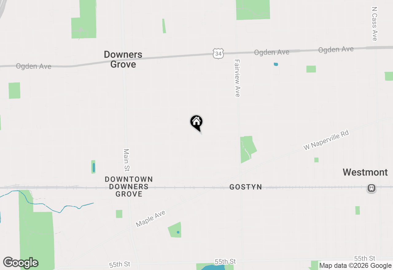 Map of (Address confidential), Downers Grove, Illinois 60515