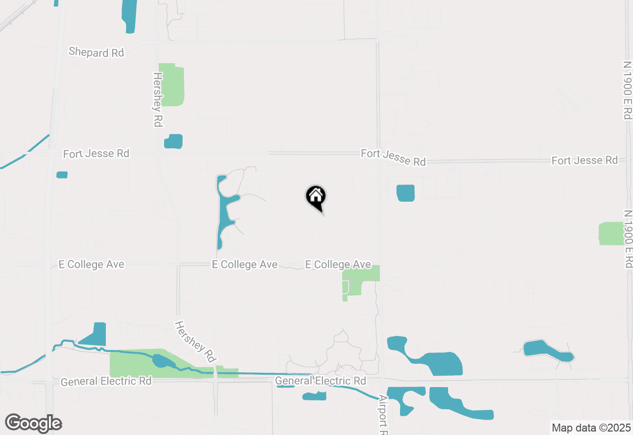 Map of 2605 Park Ridge Road, Bloomington, IL 61704