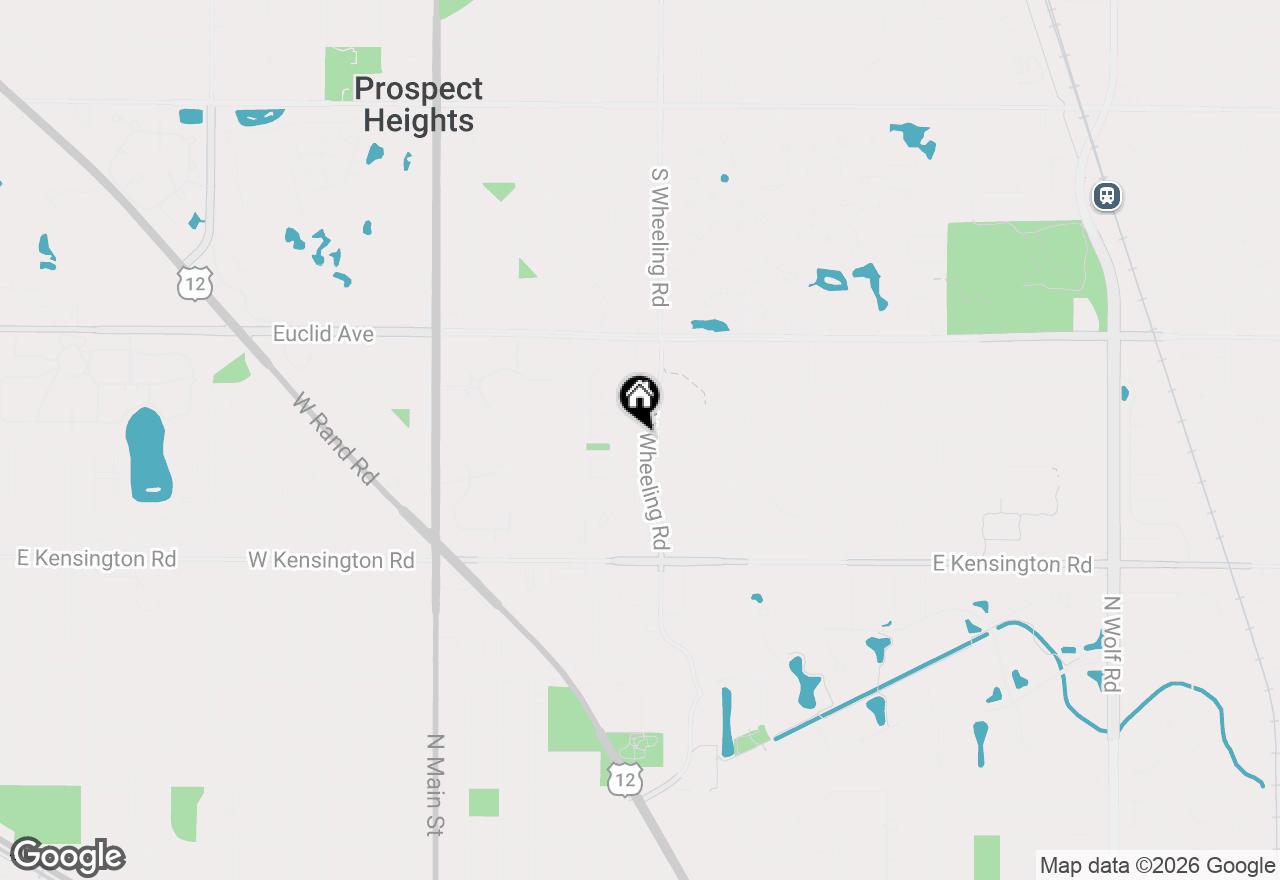 Map of 1100 N Wheeling Road #3B, Mount Prospect, IL 60056