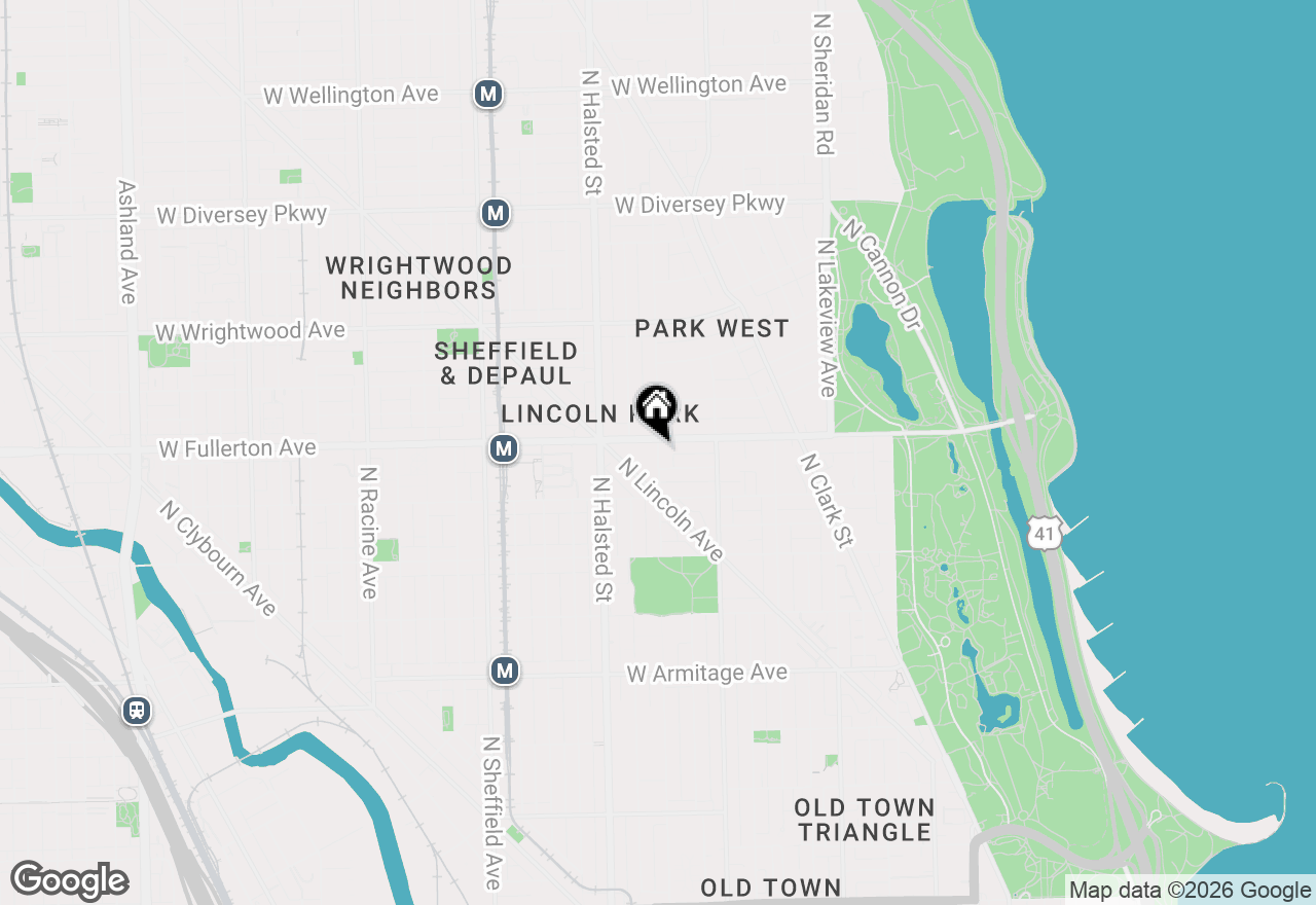 Map of 2350 N Orchard Street #103, Chicago, IL 60614