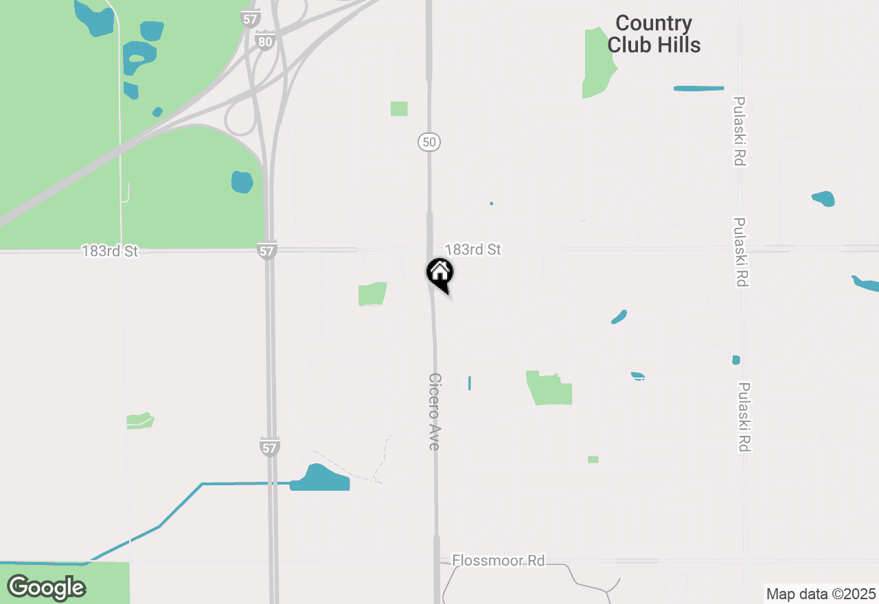 Map of 18431 Cicero Avenue, Country Club Hills, IL 60478