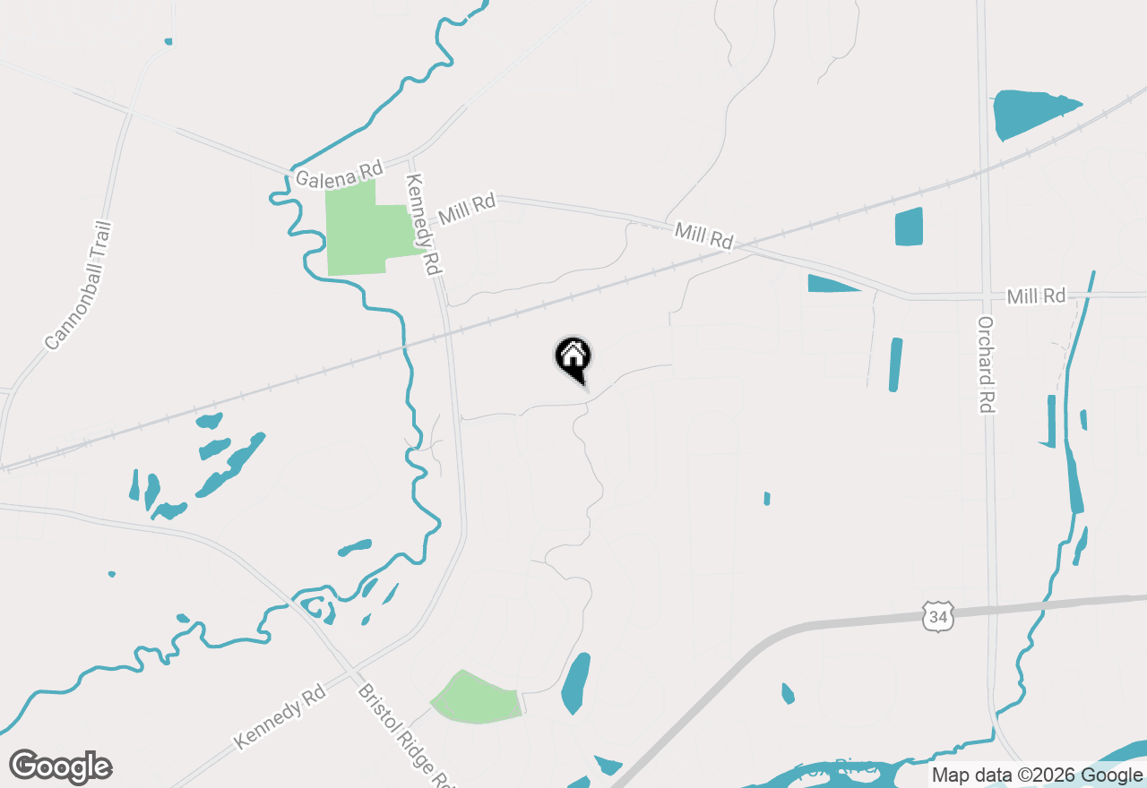 Map of 3163 Grande Trail, Yorkville, IL 60560