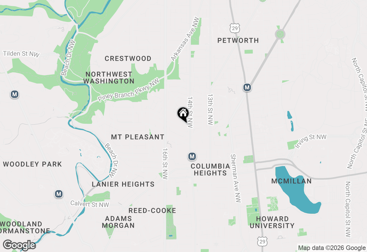 Map of 1423 Newton Street Nw #303, Washington, DC 20010