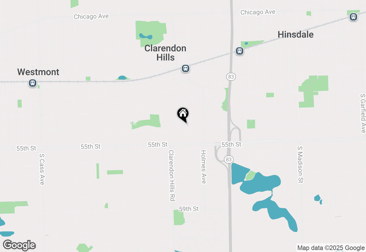 Map of 238 Grant Avenue, Clarendon Hills, IL 60514