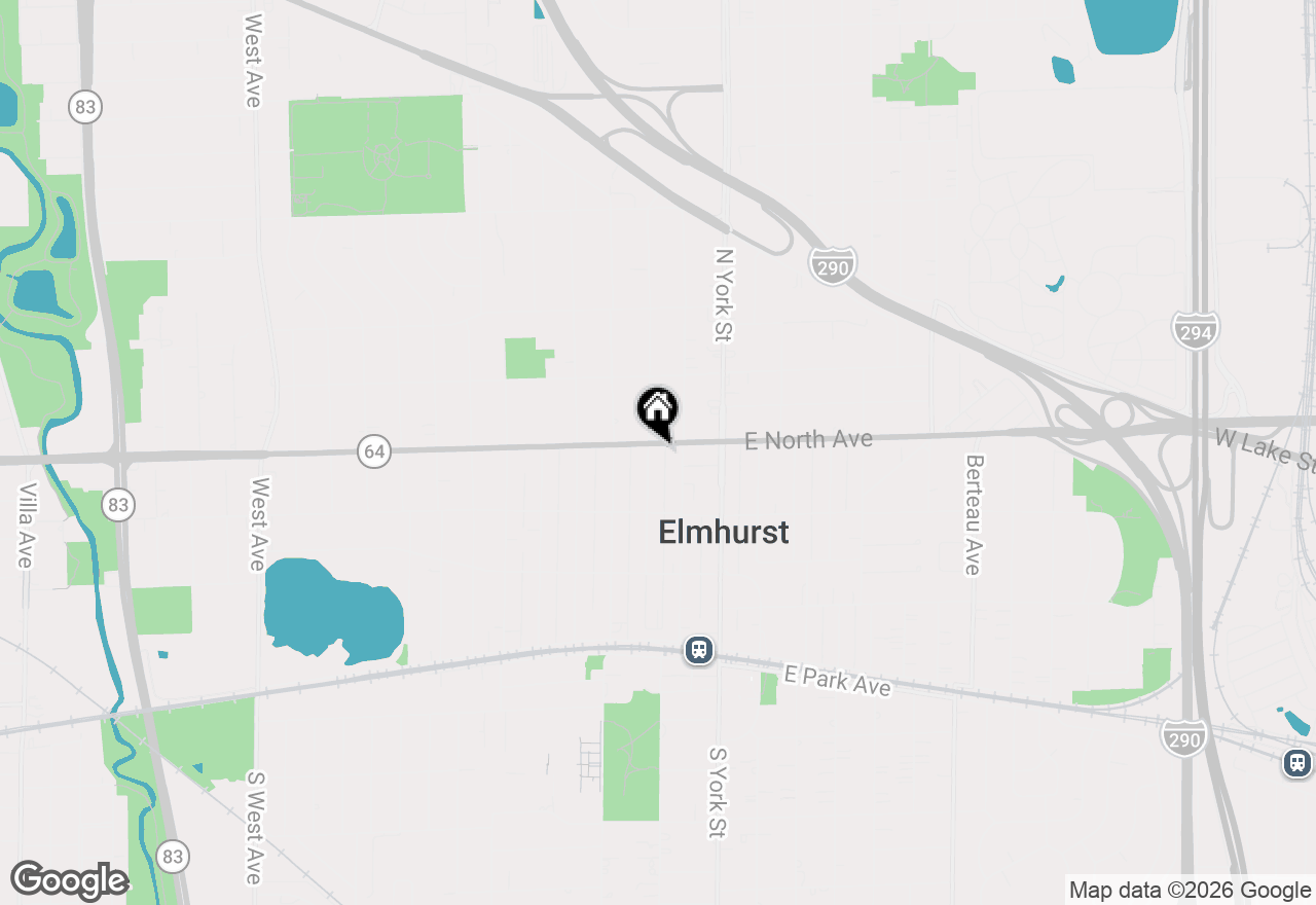 Map of 267 N Larch Avenue, Elmhurst, IL 60126