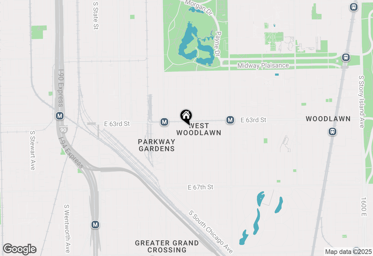 Map of 6326 S Rhodes Avenue #2, Chicago, IL 60637