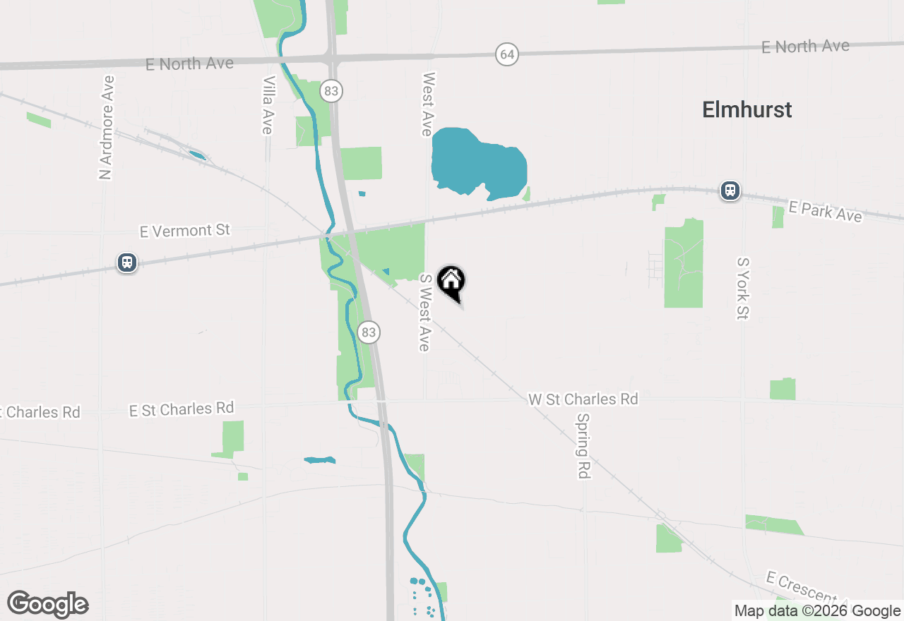 Map of 217 S Rex Boulevard, Elmhurst, IL 60126