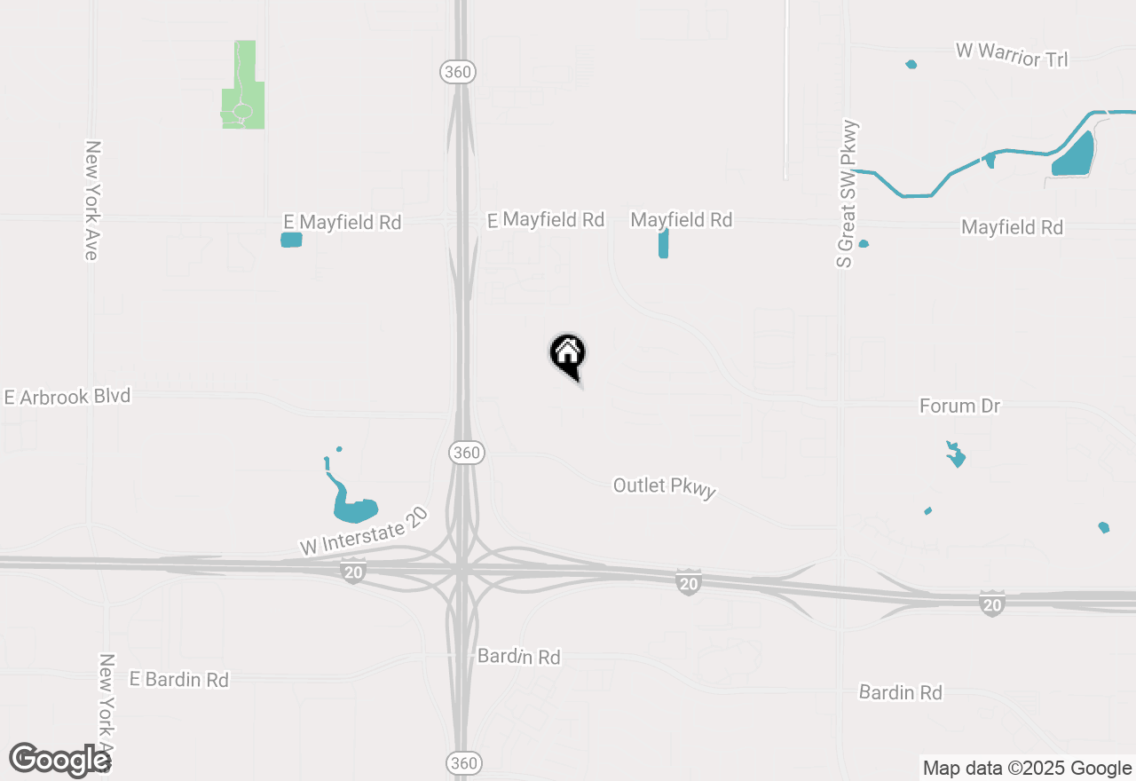 Map of 3480 Daisy Lane, Grand Prairie, TX 75052