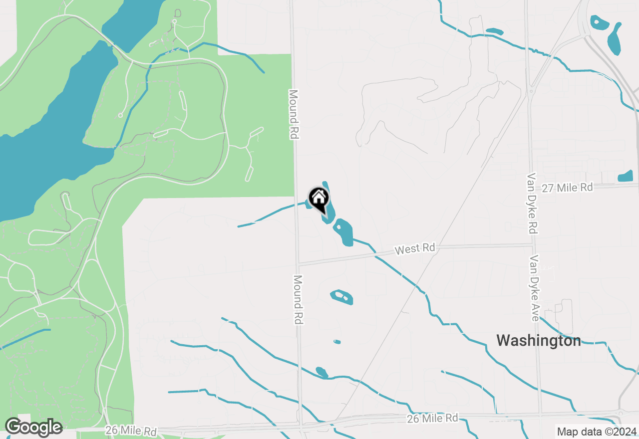 Map of 58638 Cory Lake, Washington Twp, MI 48094