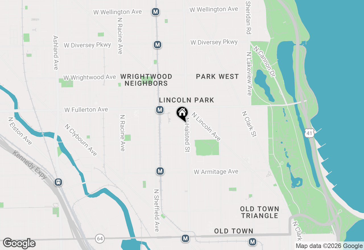 Map of 817 W Belden Avenue, Chicago, IL 60614