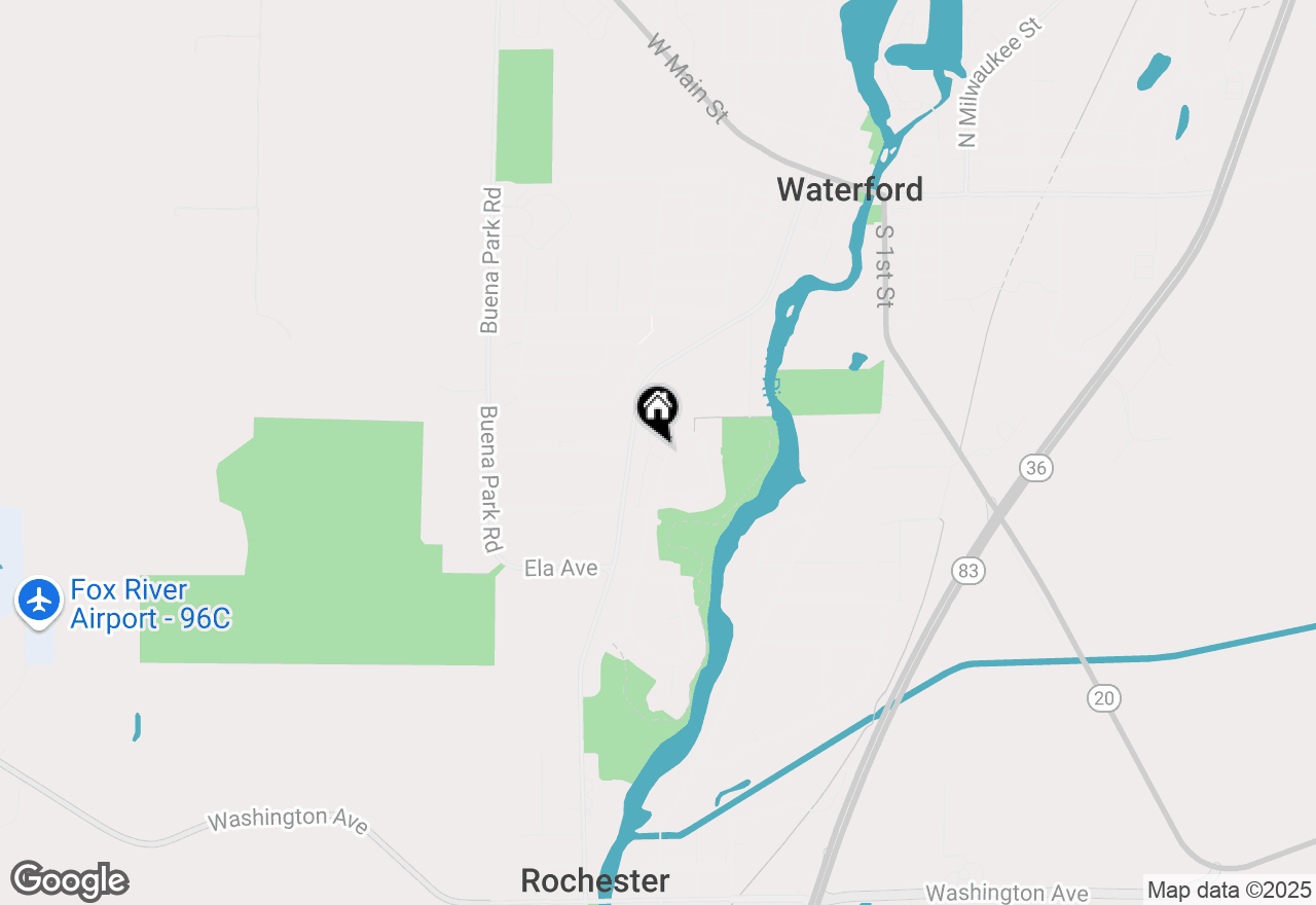 Map of 646 Annecy Park Cir, Waterford, WI 53185