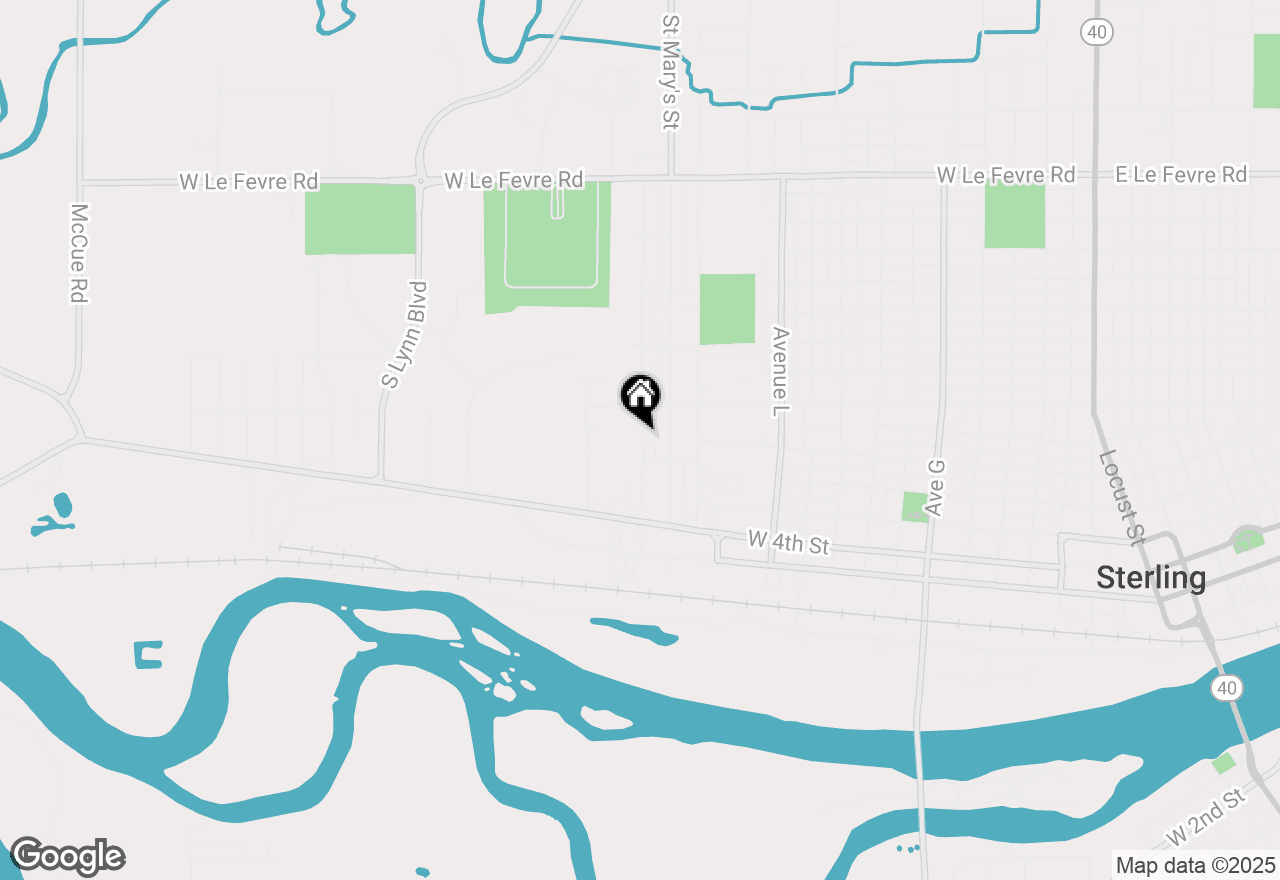 Map of 707 Dillon Avenue, Sterling, IL 61081