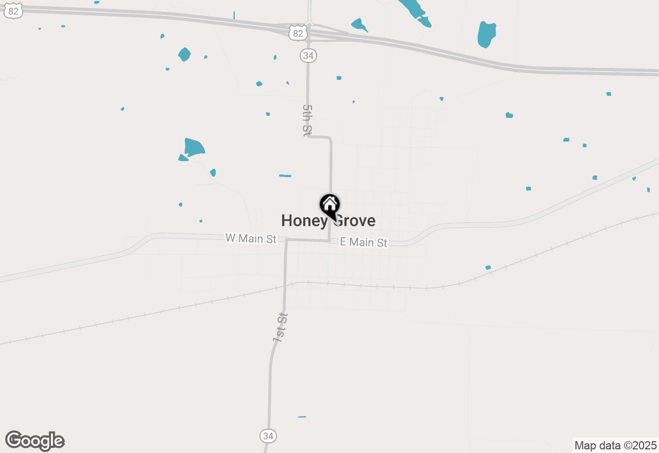 Map of 151 S 5th, Honey Grove, TX 75446