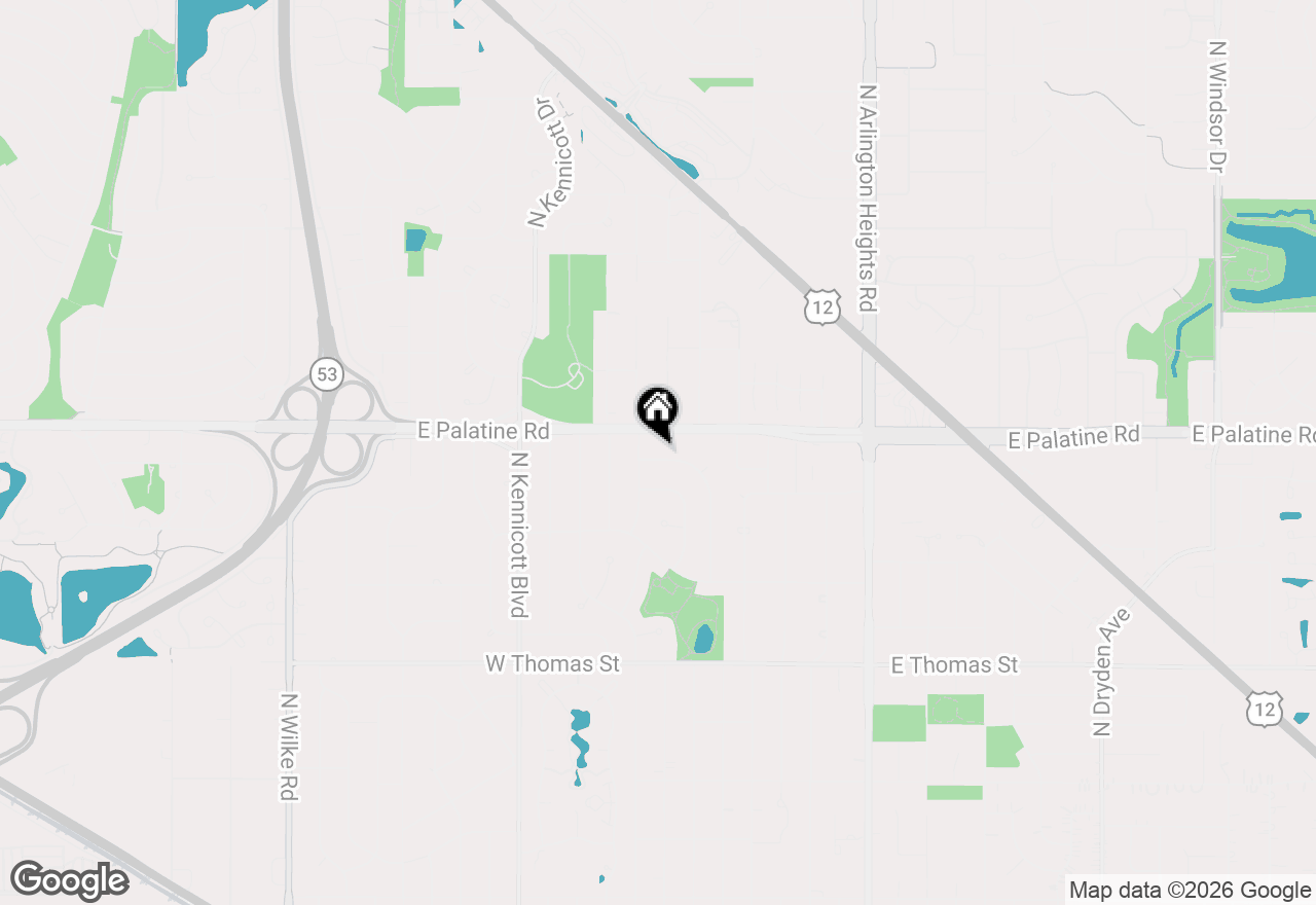 Map of 1849 N Chestnut Avenue, Arlington Heights, IL 60004