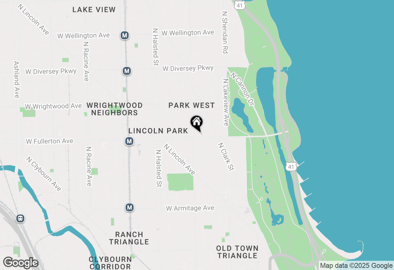 Map of (Address confidential), Chicago, Illinois 60614