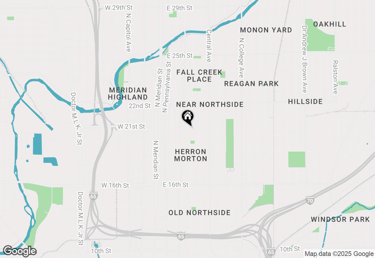 Map of 2030 N Alabama Street, Indianapolis, IN 46202