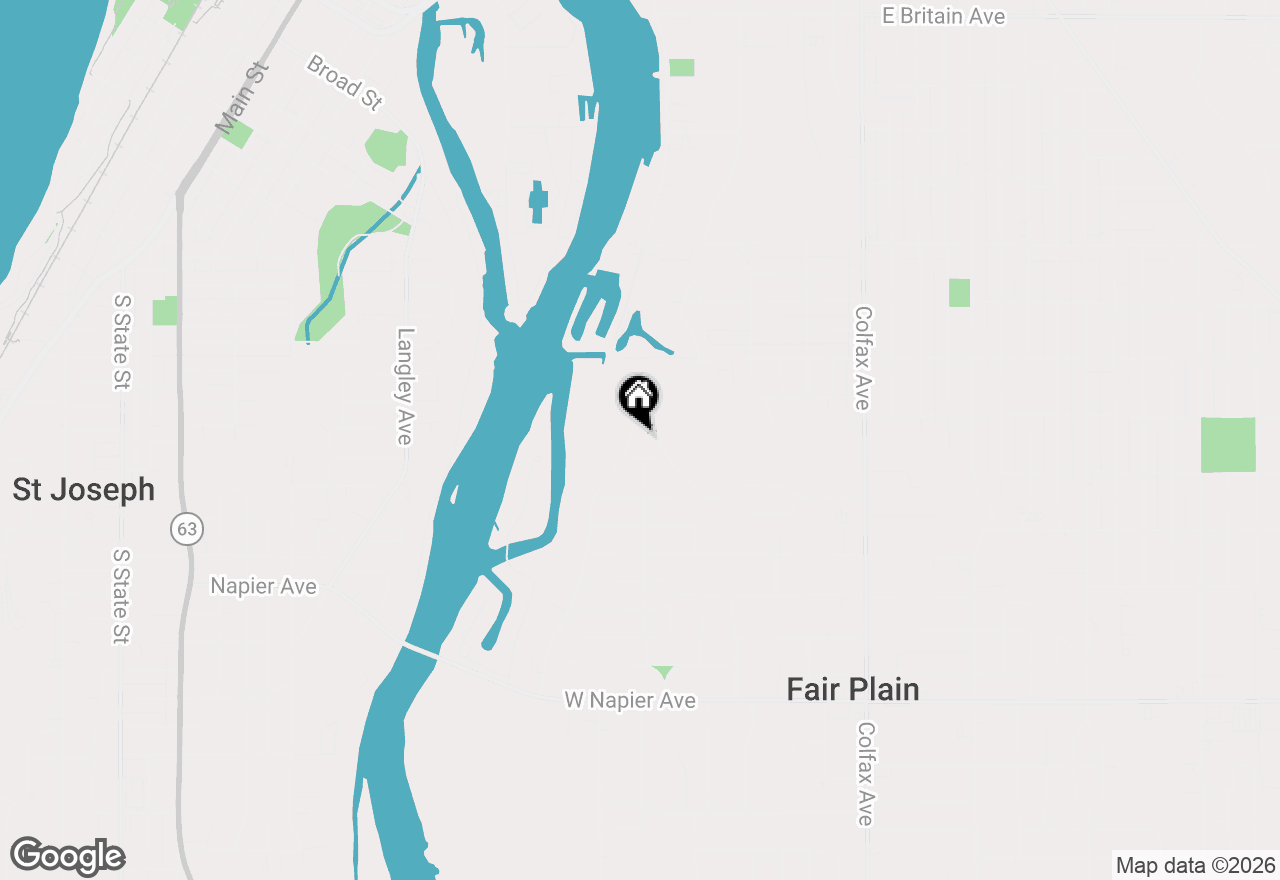 Map of 1233 Miami Road, Benton Harbor, MI 49022