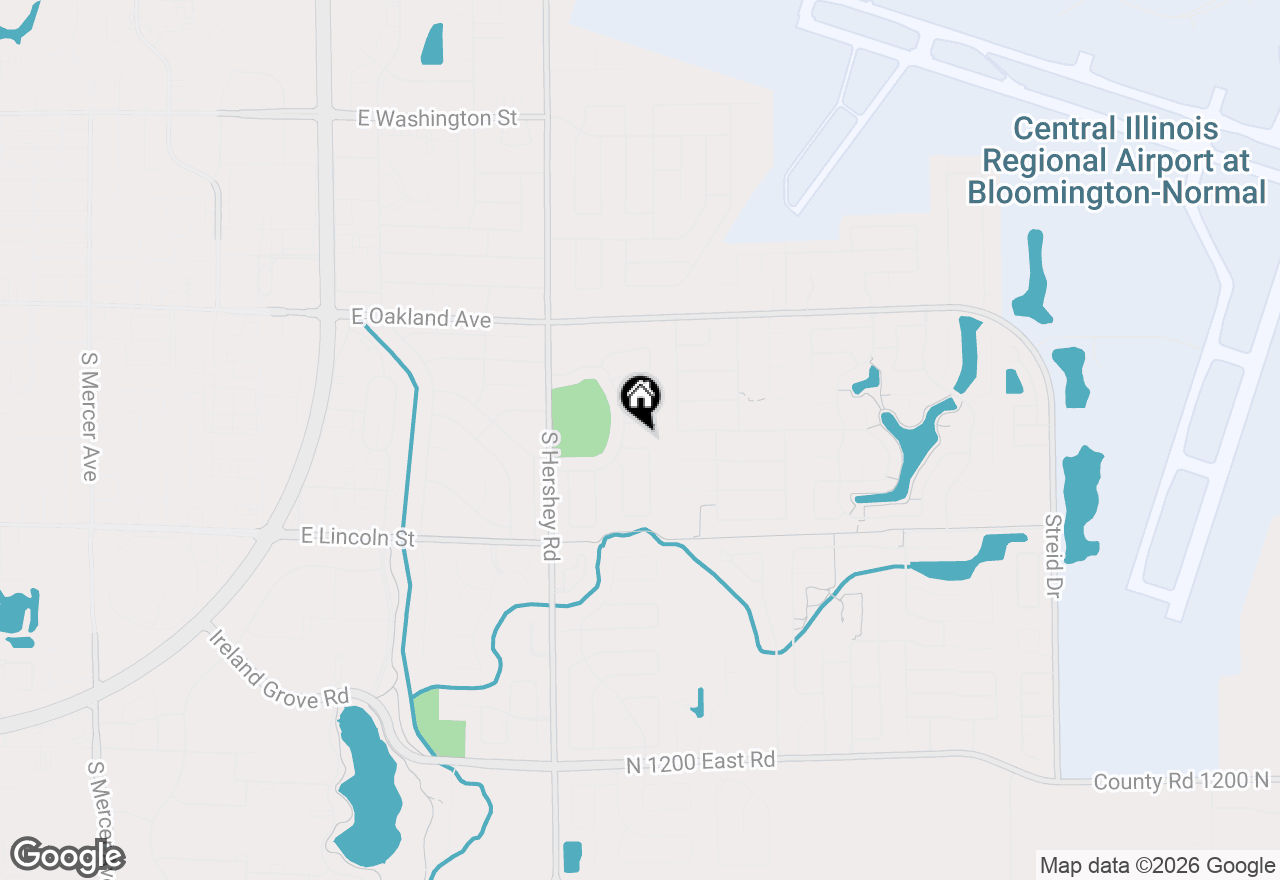 Map of 6 Kenfield Circle, Bloomington, IL 61704