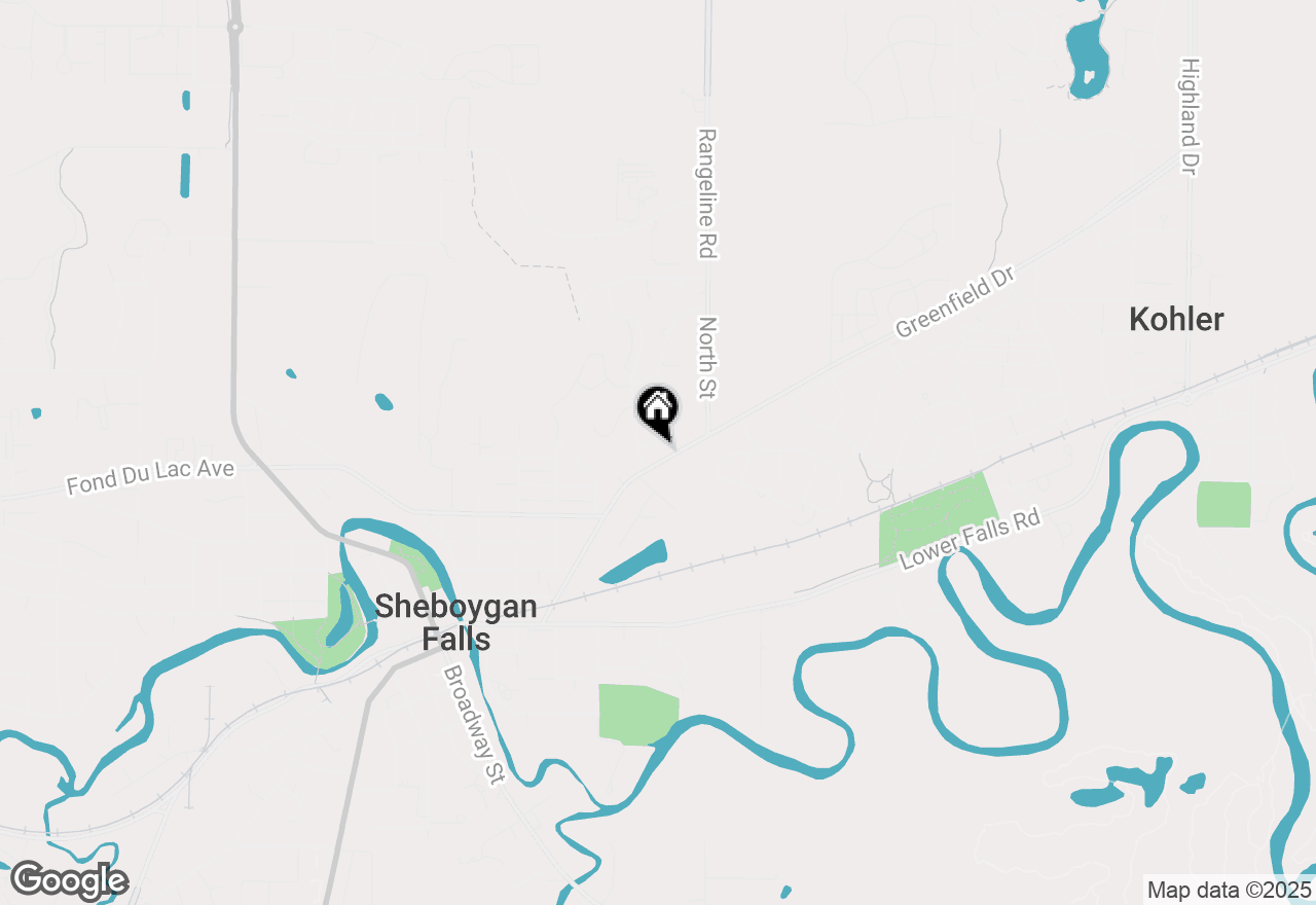 Map of 105 Sarahs Way, Sheboygan Falls, WI 53085