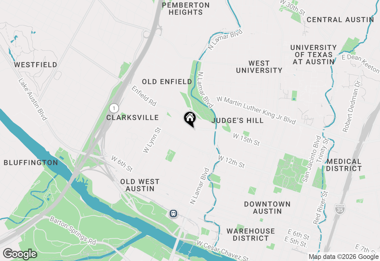 Map of 1205 Enfield Rd, Austin, TX 78703