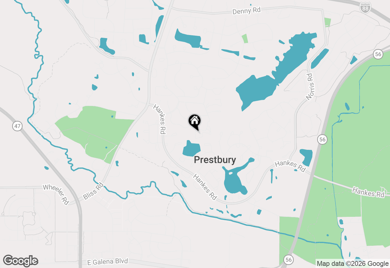 Map of 352 Normandie Drive, Sugar Grove, IL 60554