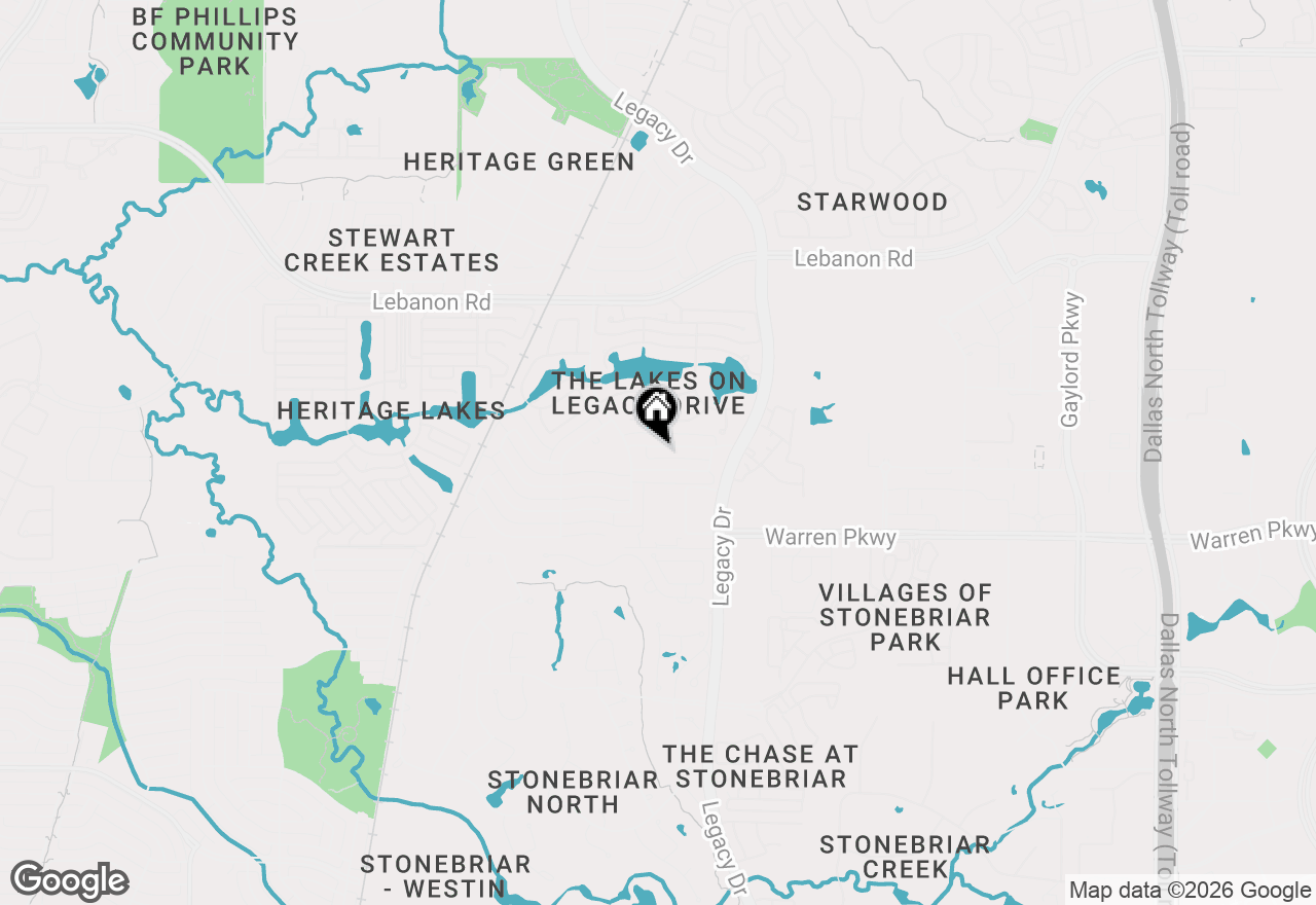 Map of 5069 Lakehill Boulevard, Frisco, TX 75034