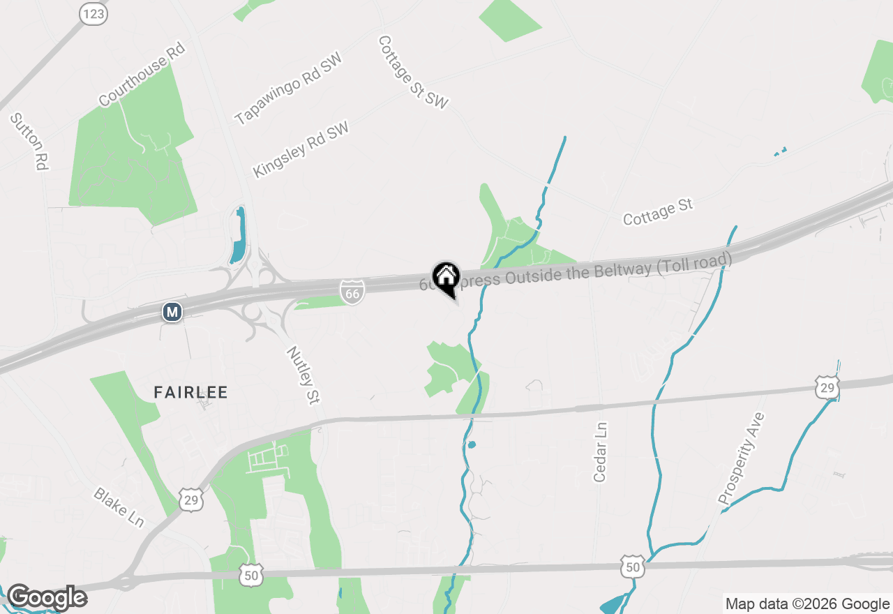 Map of 2838 Cambridge Park Place, Fairfax, VA 22031