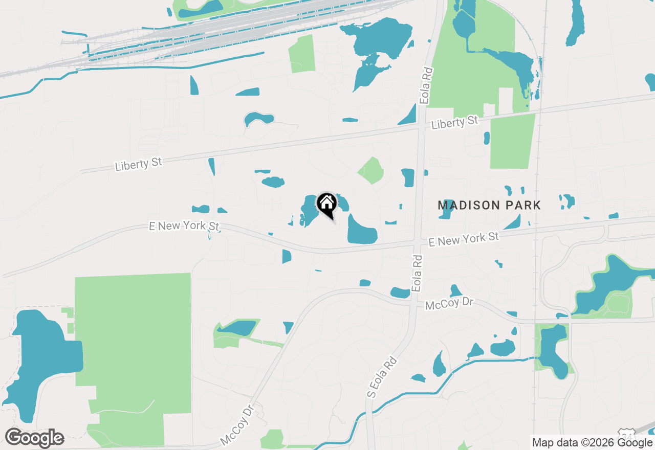 Map of 395 Vaughn Circle, Aurora, IL 60502