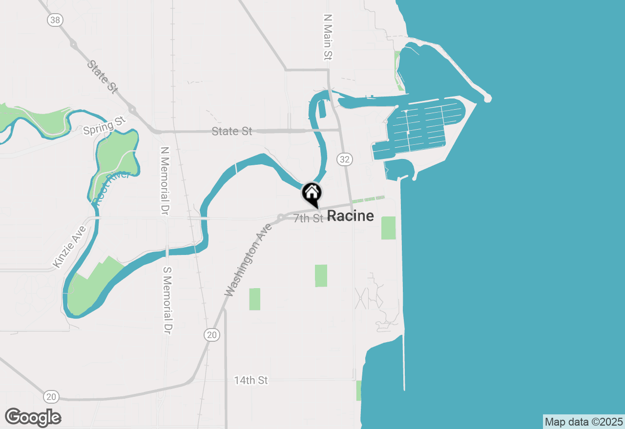Map of 501 6th St, Racine, WI 53403