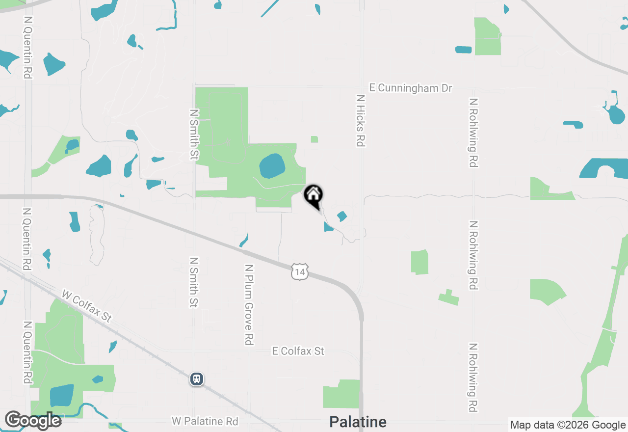 Map of 1 Renaissance Place #615, Palatine, IL 60067