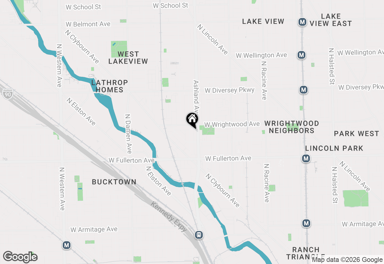 Map of 2537 N Marshfield Avenue, Chicago, IL 60614