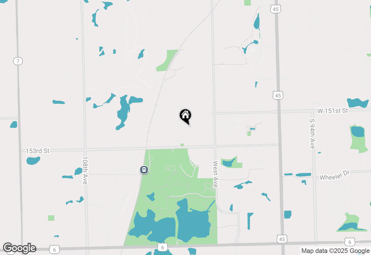 Map of 15156 Highland Avenue, Orland Park, IL 60462