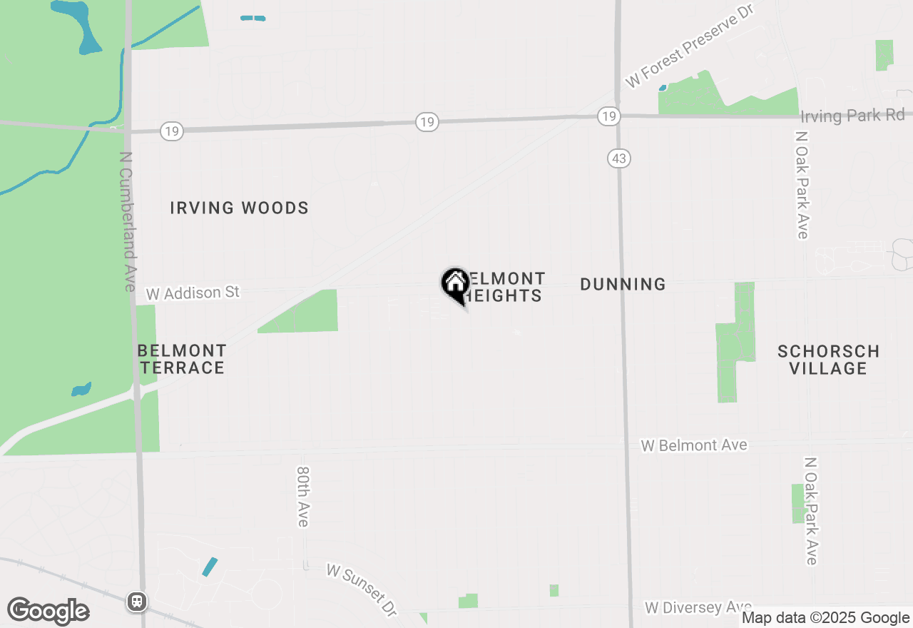 Map of 3520 N Oriole Avenue, Chicago, IL 60634