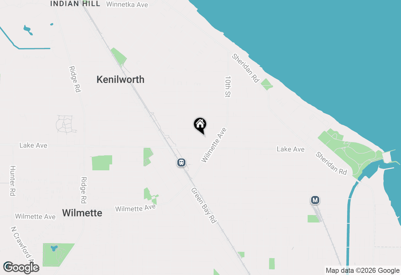 Map of 1121 Forest Avenue, Wilmette, IL 60091