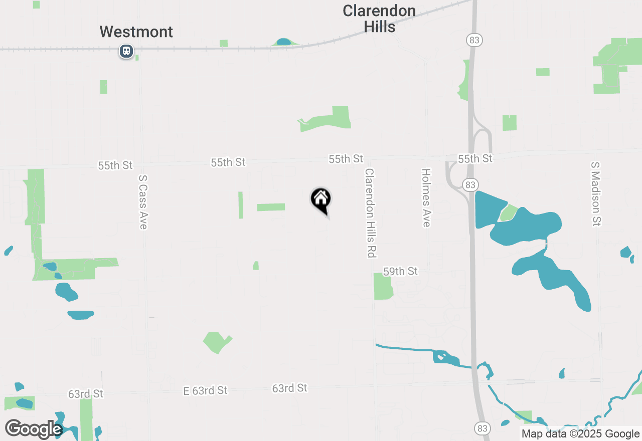 Map of 353 57th Street, Clarendon Hills, IL 60514