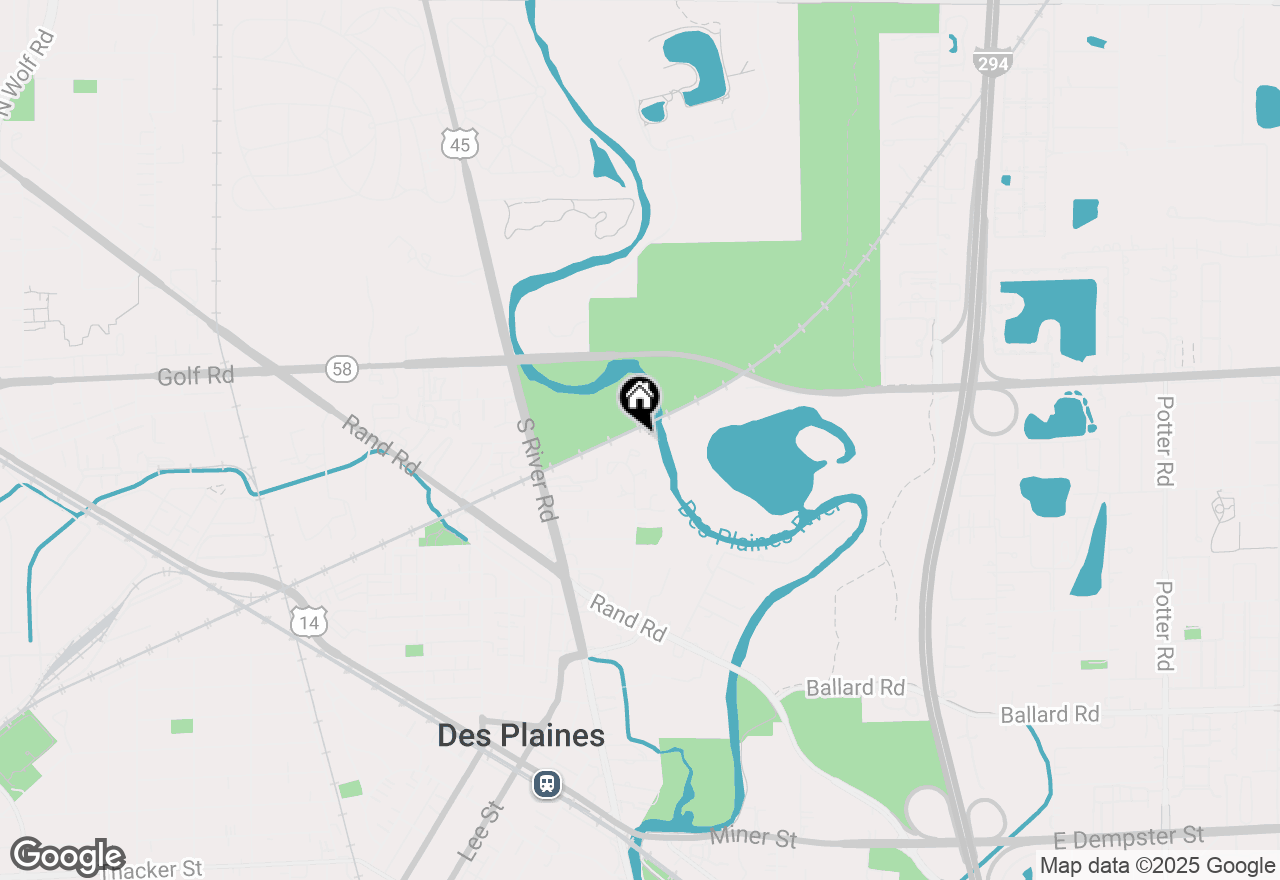 Map of 186 Grove Avenue #D, Des Plaines, IL 60016