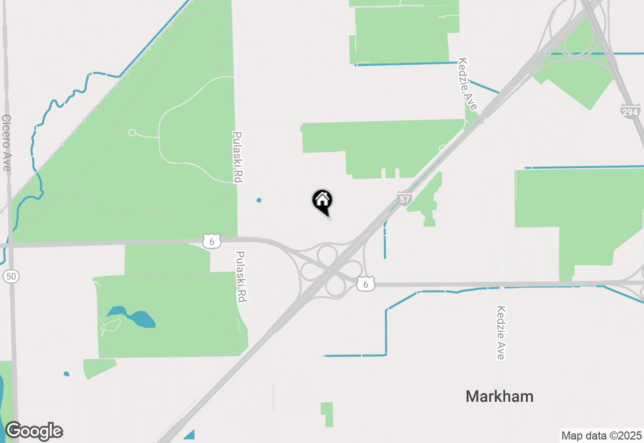 Map of 15624 Lawndale Avenue, Markham, IL 60428